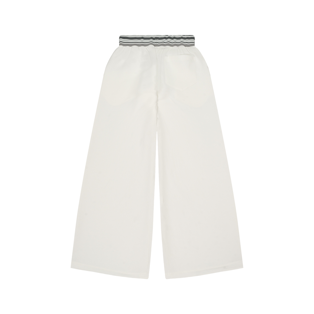 She is fearless,Striped Waist Wide Leg Pants