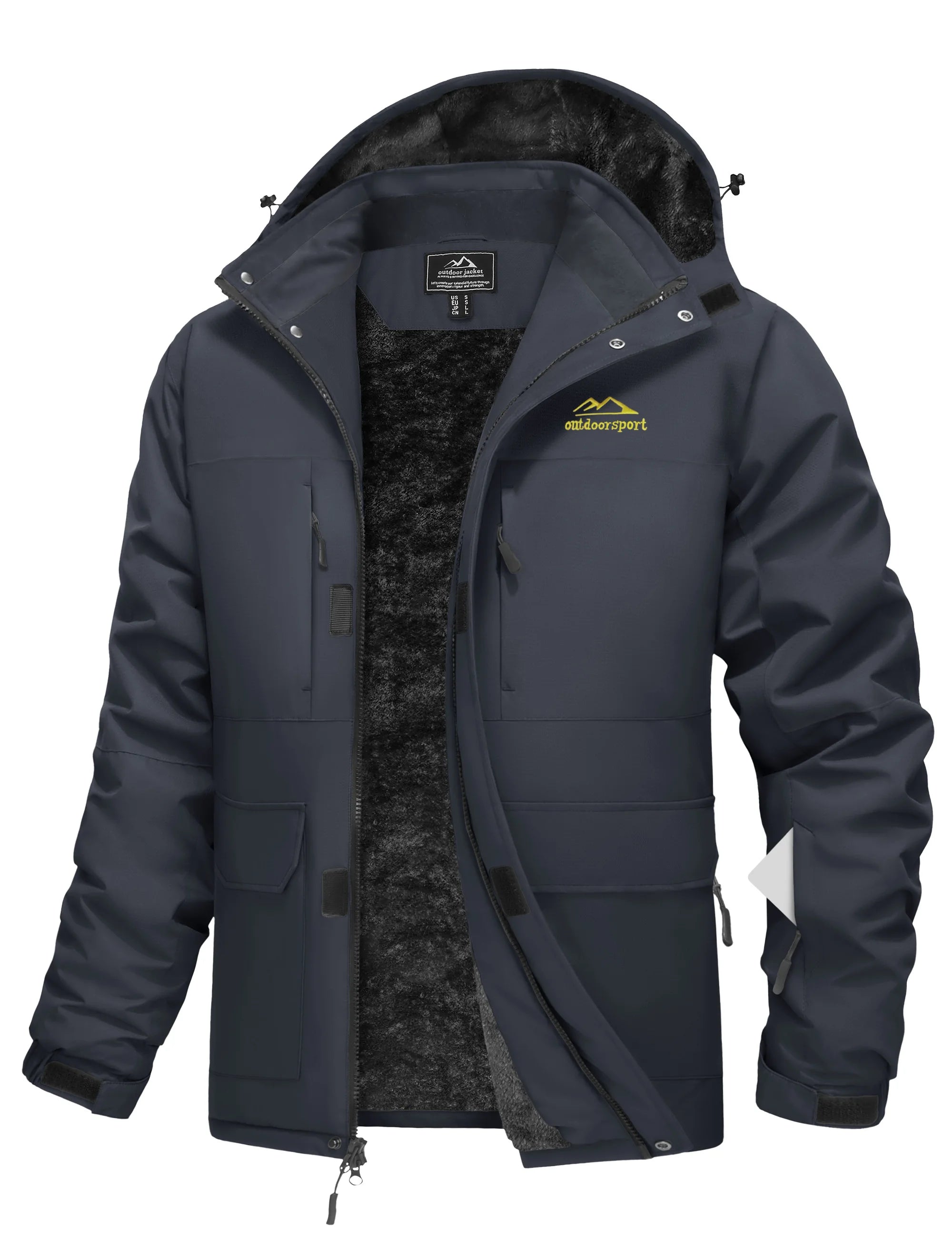 Mens 9 Pocket All-Weather Tactical Winter Jacket