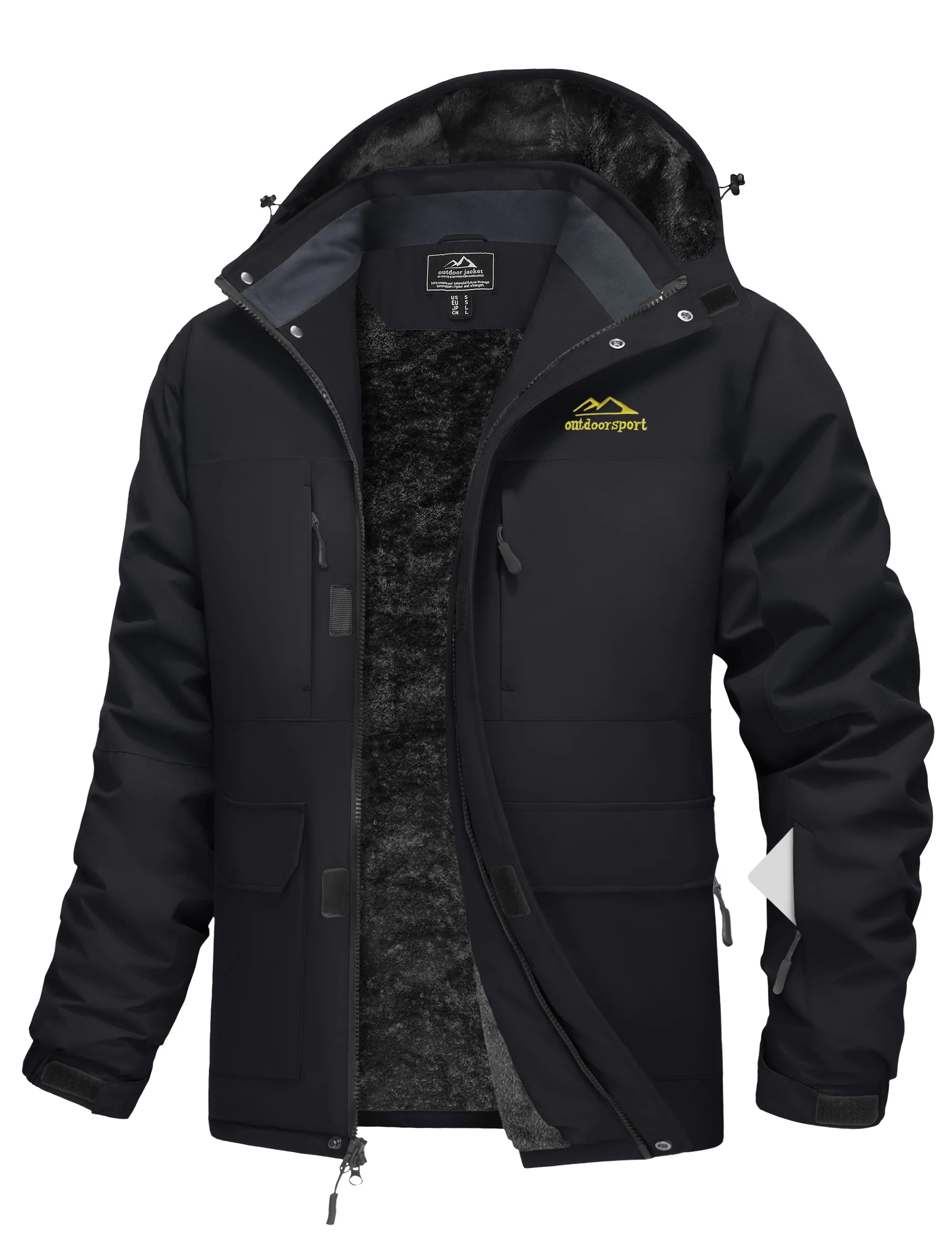 Mens 9 Pocket All-Weather Tactical Winter Jacket