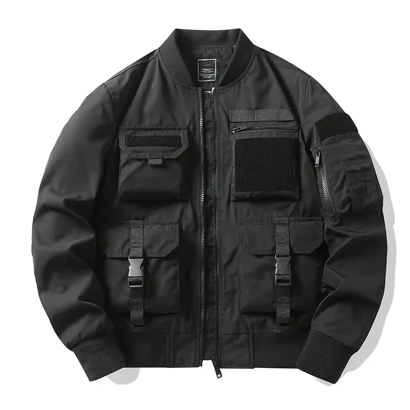 Male Vintage Cargo Workwear Tactical Jacket