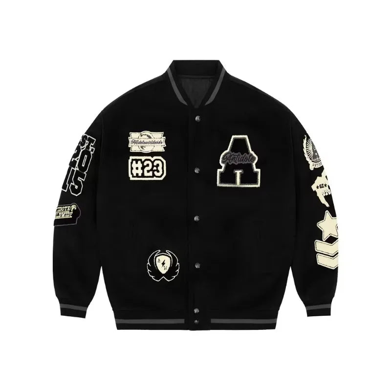 Mens Baseball Vintage Bomber Jacket