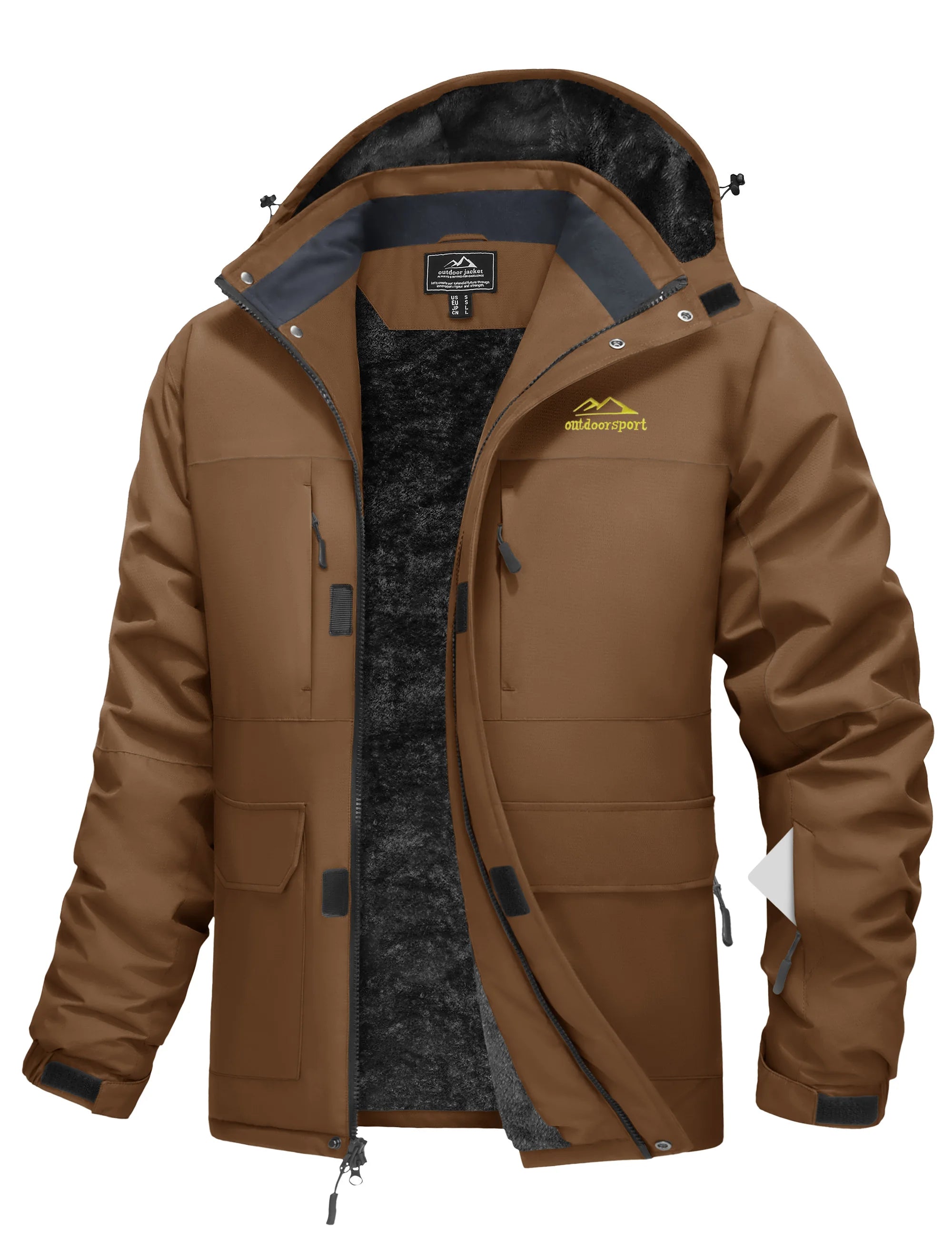 Mens 9 Pocket All-Weather Tactical Winter Jacket
