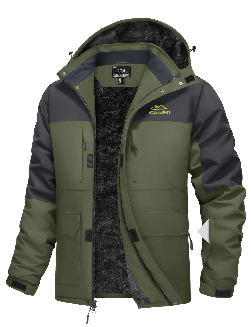 Mens 9 Pocket All-Weather Tactical Winter Jacket