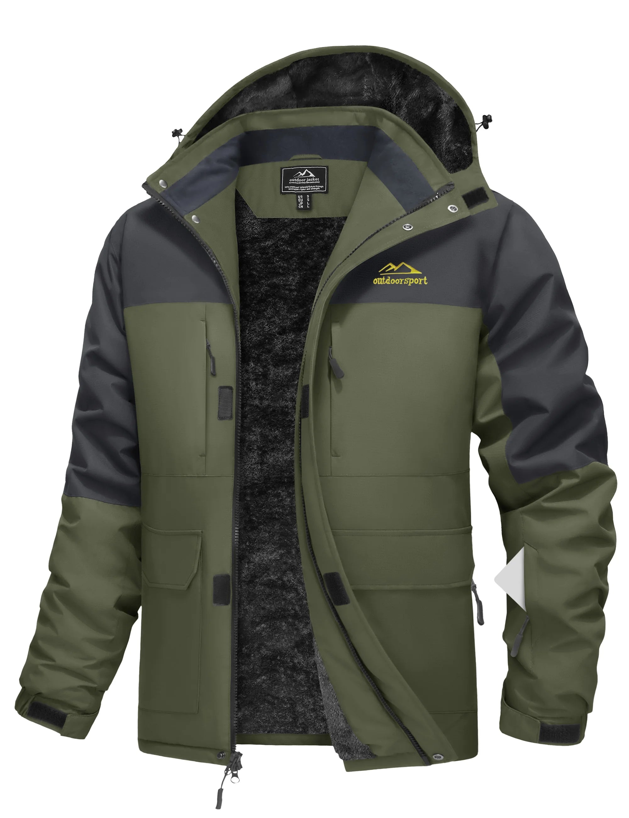 Mens 9 Pocket All-Weather Tactical Winter Jacket