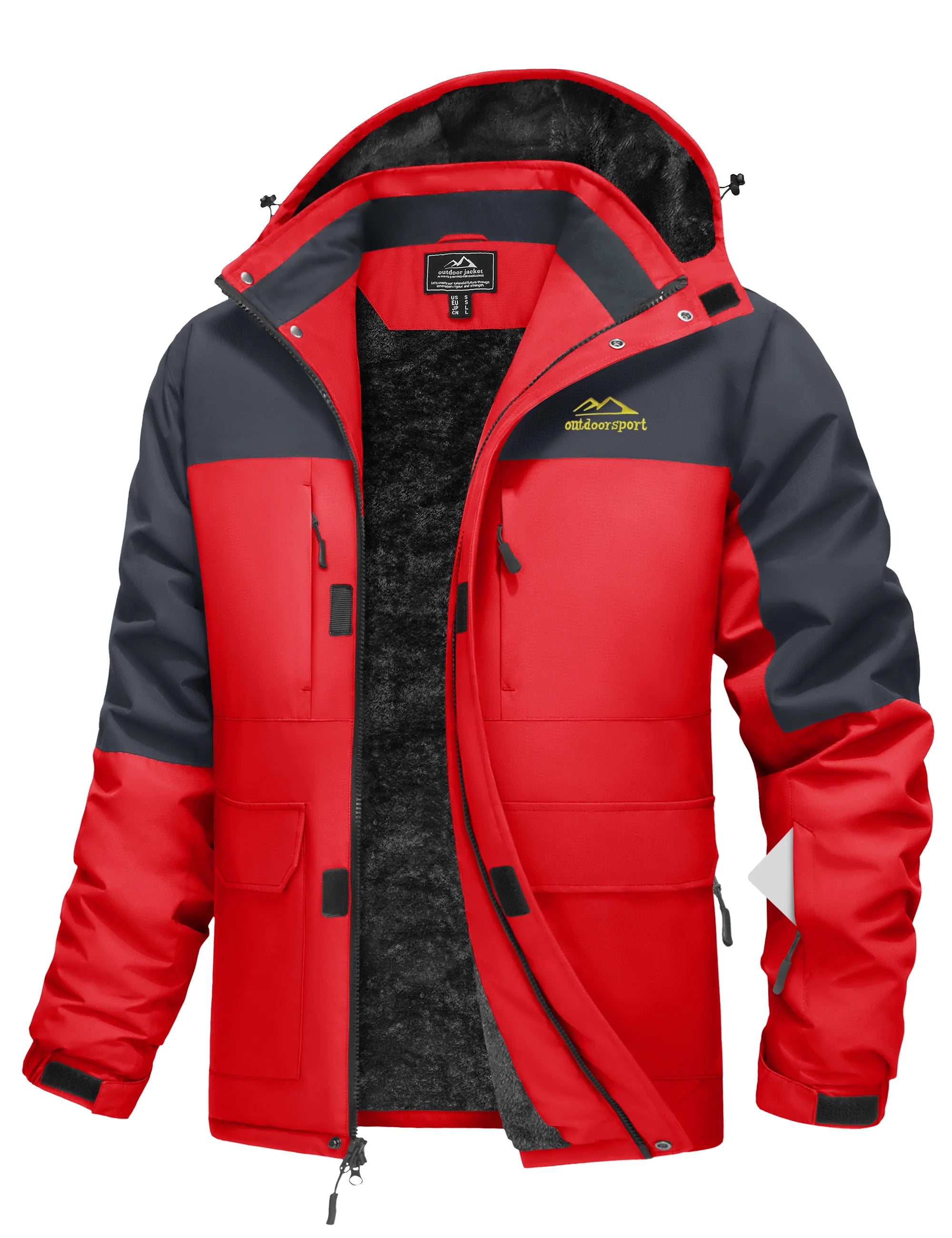 Mens 9 Pocket All-Weather Tactical Winter Jacket