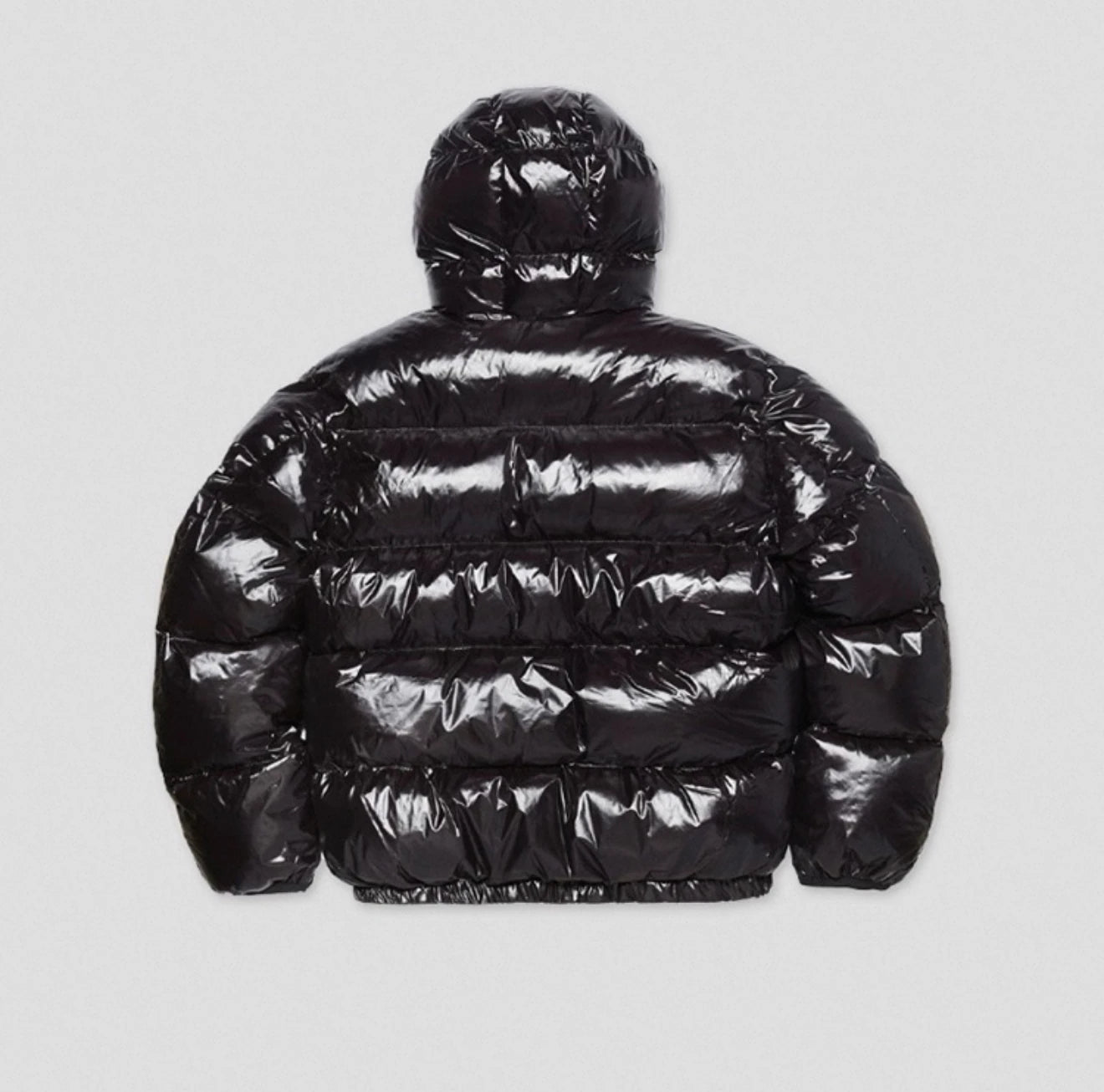 Glossy Hooded Puffer Jacket