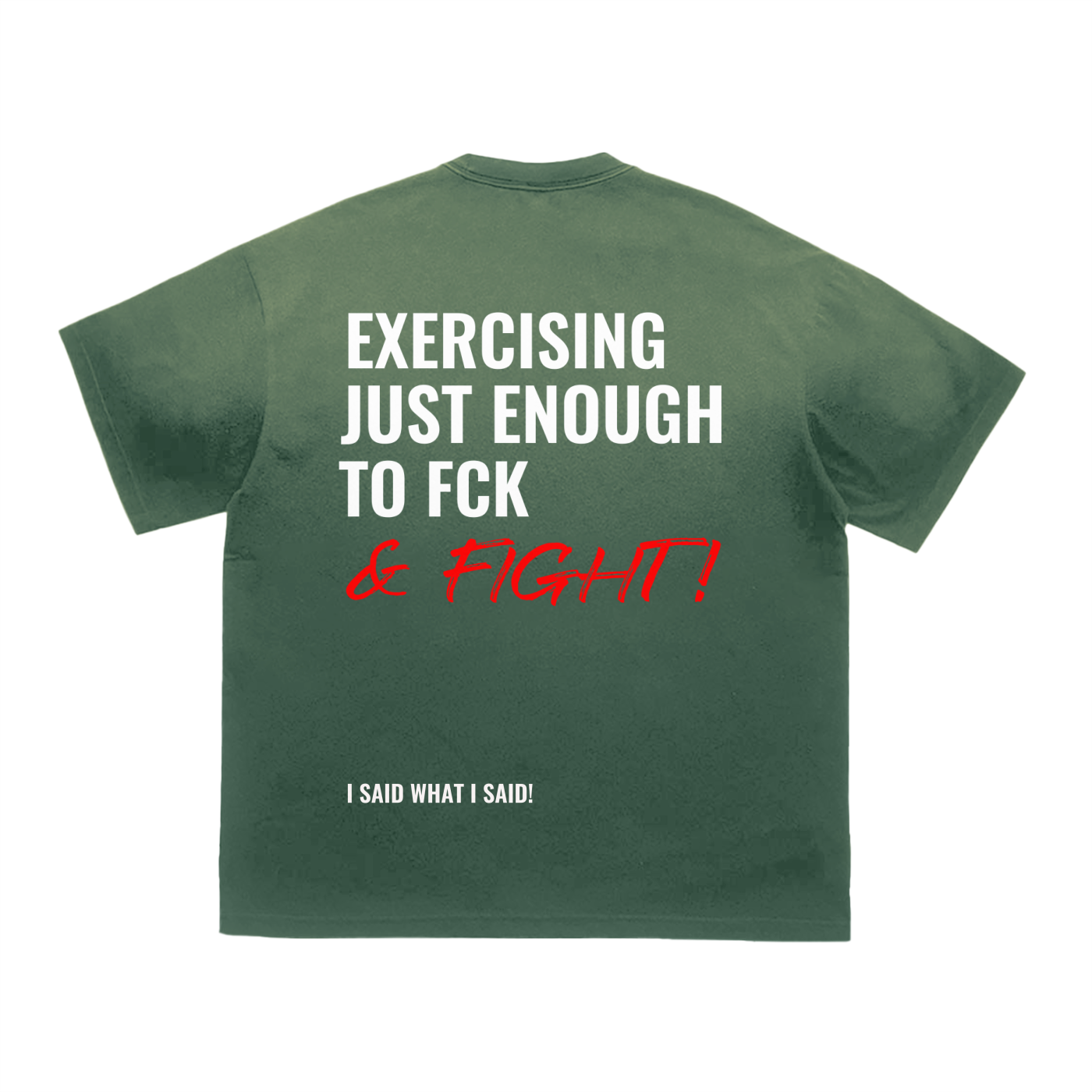 FCK & fight ,Tiger Stripe ,Gradient Washed,Tshirt,Spring 26,Spring 2026