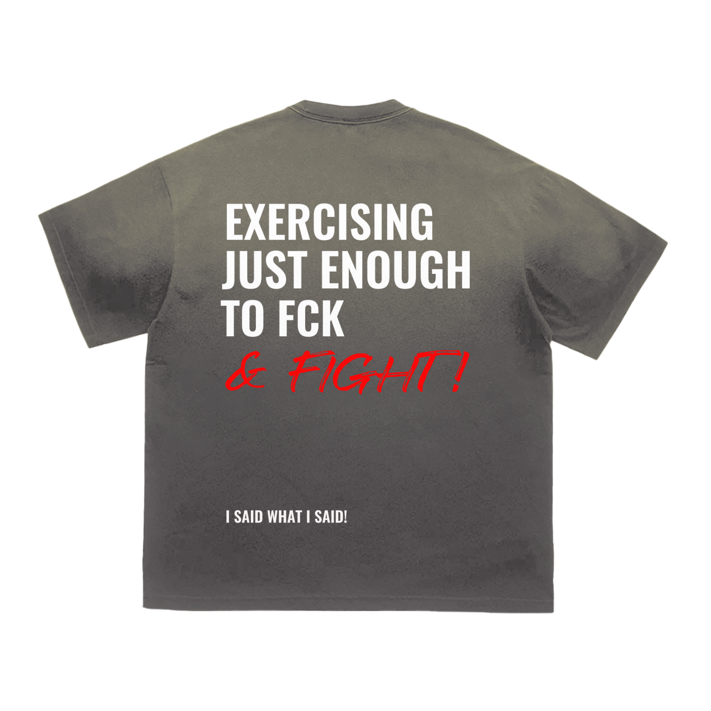 FCK & fight ,Tiger Stripe ,Gradient Washed,Tshirt,Spring 26,Spring 2026