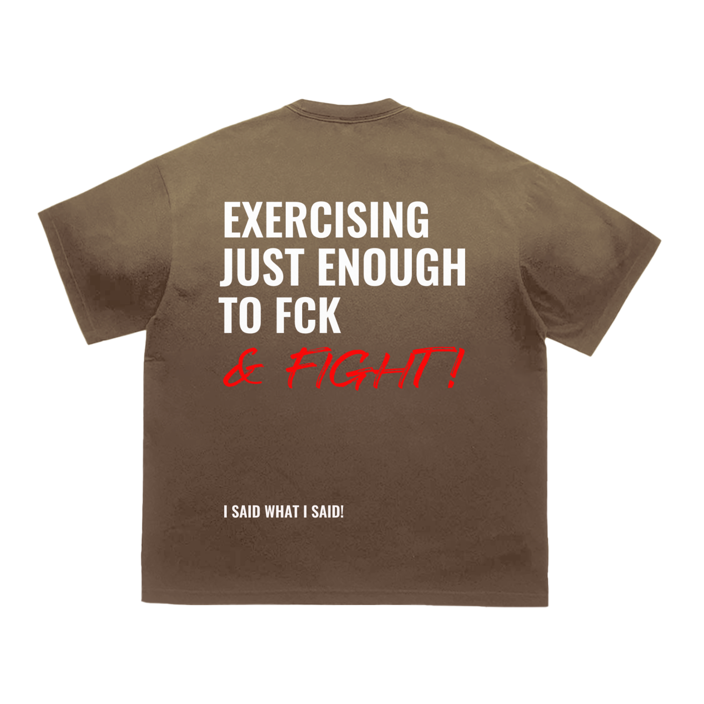 FCK & fight ,Tiger Stripe ,Gradient Washed,Tshirt,Spring 26,Spring 2026