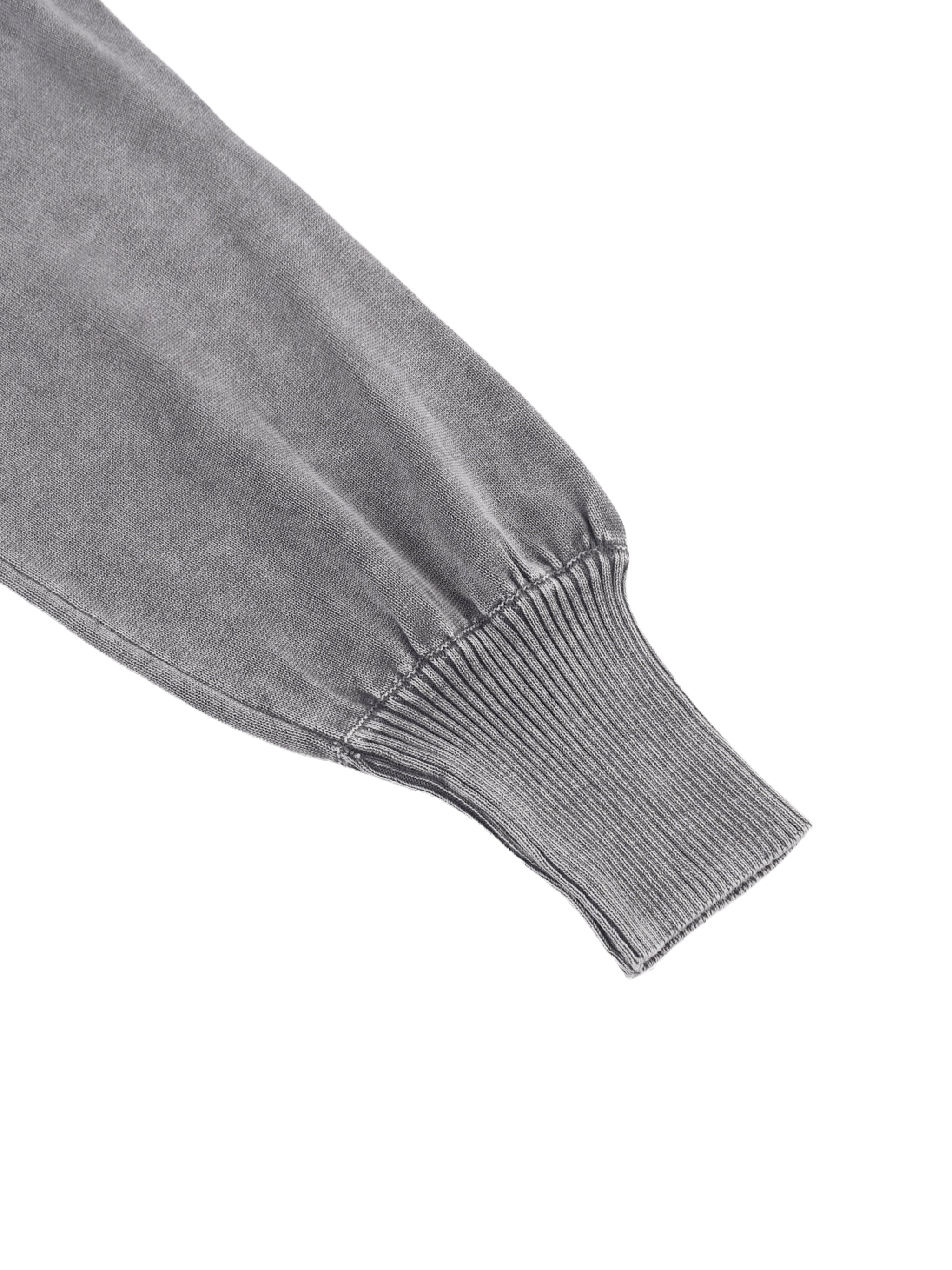 she is FEARLESS Mineral Wash Balloon Sleeve Cropped Sweater